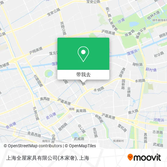 上海全屋家具有限公司(木家奢)地图