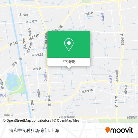 上海和中良种猪场-东门地图