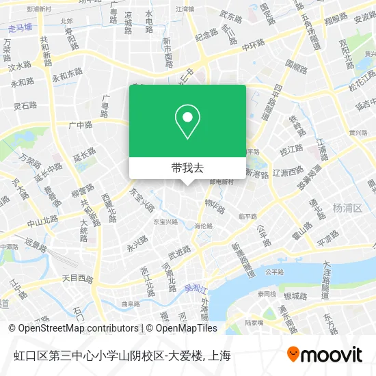 虹口区第三中心小学山阴校区-大爱楼地图
