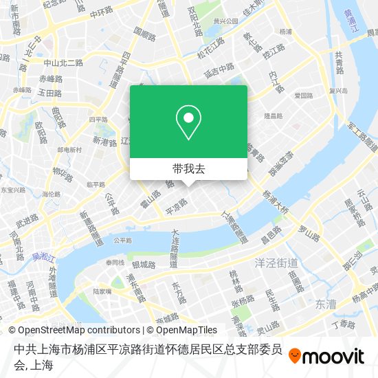 中共上海市杨浦区平凉路街道怀德居民区总支部委员会地图