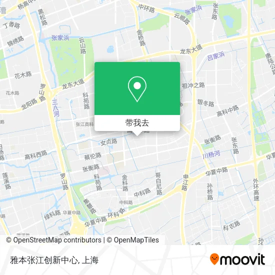雅本张江创新中心地图