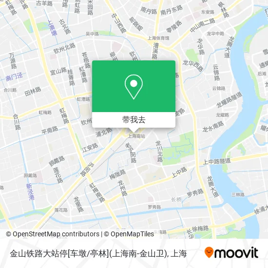 金山铁路大站停[车墩/亭林](上海南-金山卫)地图