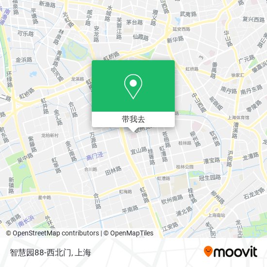 智慧园88-西北门地图