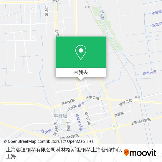 上海鋆迪钢琴有限公司科林格斯坦钢琴上海营销中心地图