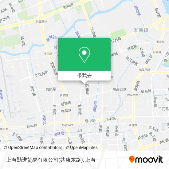 上海勤进贸易有限公司(共康东路)地图