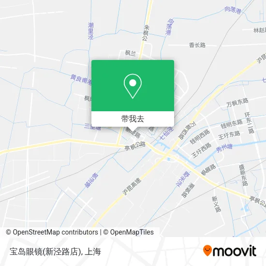 宝岛眼镜(新泾路店)地图