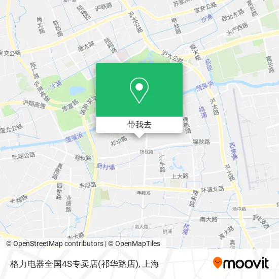 格力电器全国4S专卖店(祁华路店)地图