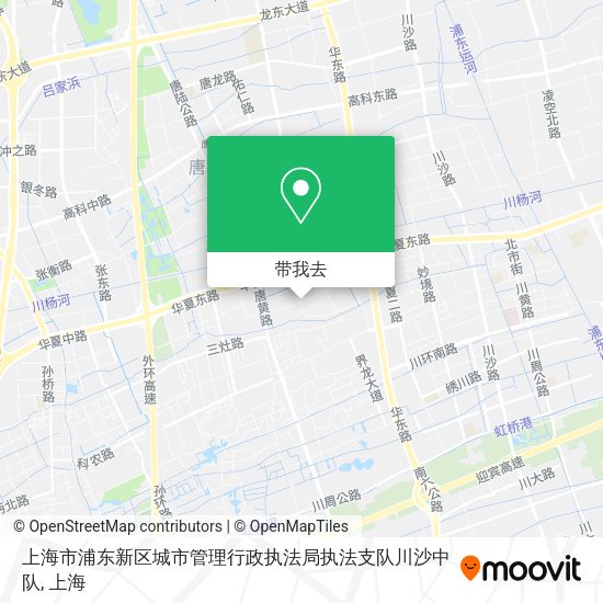 上海市浦东新区城市管理行政执法局执法支队川沙中队地图