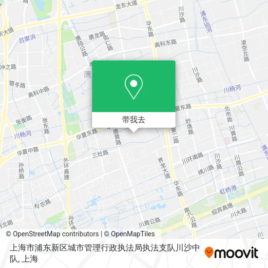 上海市浦东新区城市管理行政执法局执法支队川沙中队地图