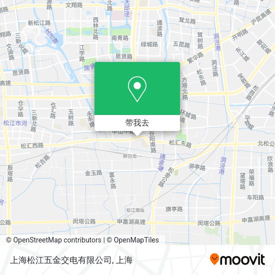 上海松江五金交电有限公司地图