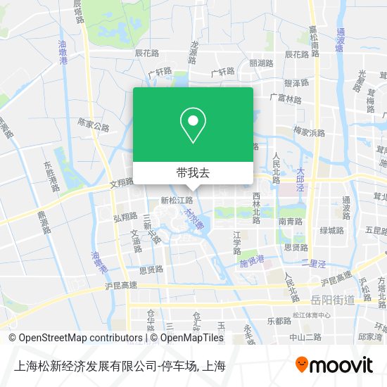 上海松新经济发展有限公司-停车场地图