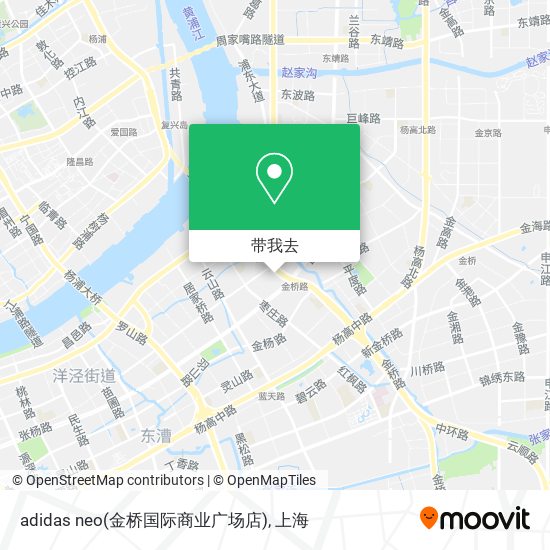 adidas neo(金桥国际商业广场店)地图