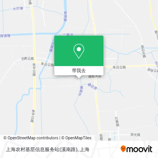 上海农村基层信息服务站(溪南路)地图
