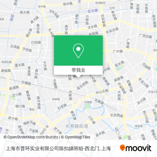 上海市普环实业有限公司陈扣娣班组-西北门地图