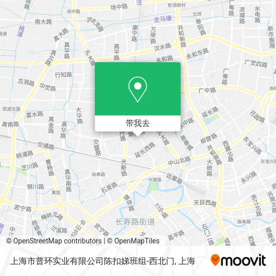 上海市普环实业有限公司陈扣娣班组-西北门地图