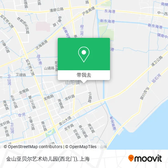 金山亚贝尔艺术幼儿园(西北门)地图