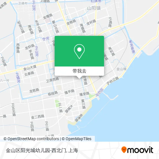 金山区阳光城幼儿园-西北门地图