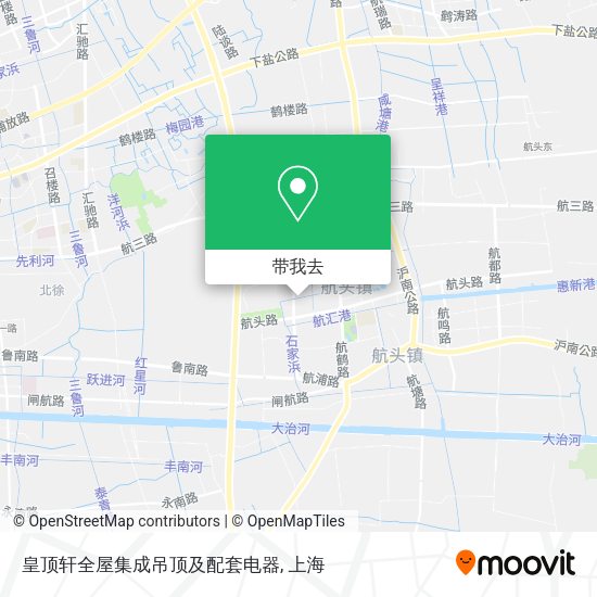 皇顶轩全屋集成吊顶及配套电器地图