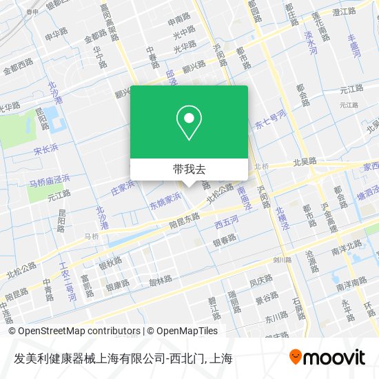 发美利健康器械上海有限公司-西北门地图