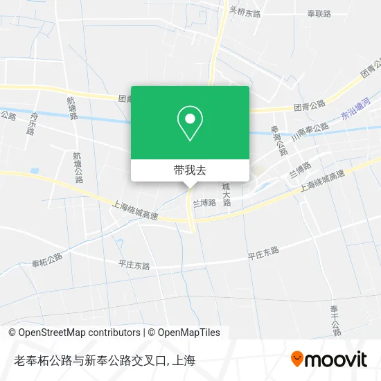 老奉柘公路与新奉公路交叉口地图