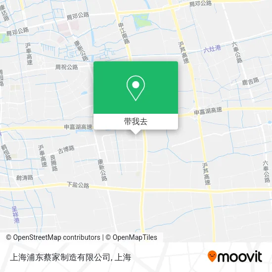 上海浦东蔡家制造有限公司地图