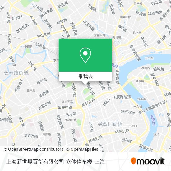 上海新世界百货有限公司-立体停车楼地图