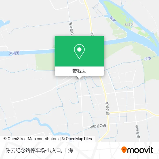 陈云纪念馆停车场-出入口地图