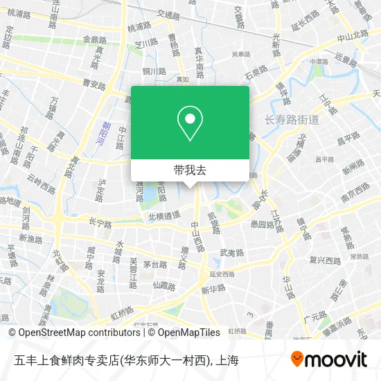 五丰上食鲜肉专卖店(华东师大一村西)地图