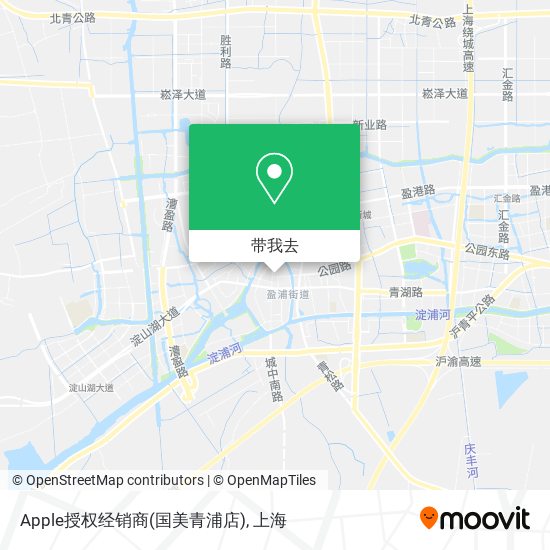 Apple授权经销商(国美青浦店)地图