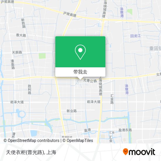 天使衣柜(普光路)地图
