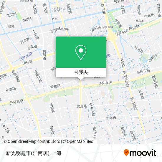 新光明超市(沪南店)地图
