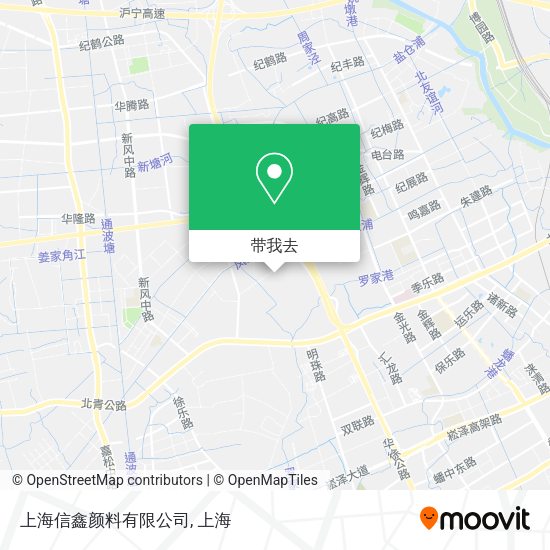 上海信鑫颜料有限公司地图