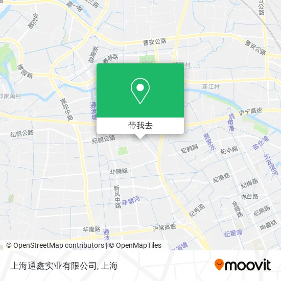 上海通鑫实业有限公司地图