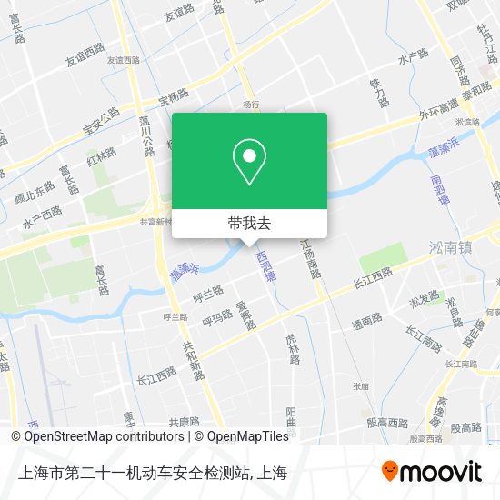 上海市第二十一机动车安全检测站地图