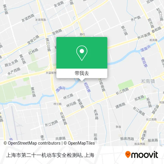 上海市第二十一机动车安全检测站地图