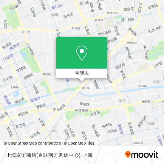 上海友谊商店(百联南方购物中心)地图
