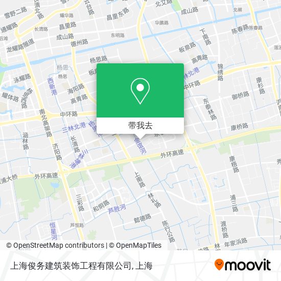 上海俊务建筑装饰工程有限公司地图
