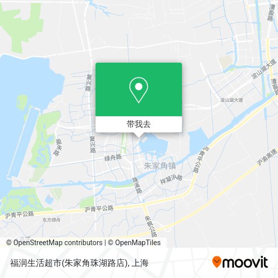 福润生活超市(朱家角珠湖路店)地图