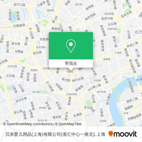 贝亲婴儿用品(上海)有限公司(港汇中心一座北)地图