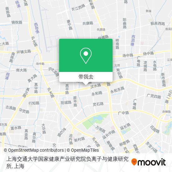 上海交通大学国家健康产业研究院负离子与健康研究所地图