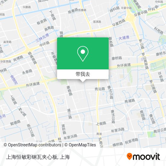 上海恒敏彩钢瓦夹心板地图