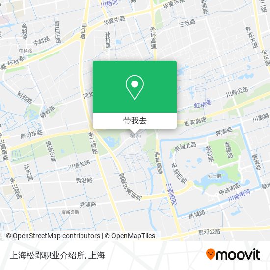 上海松郢职业介绍所地图