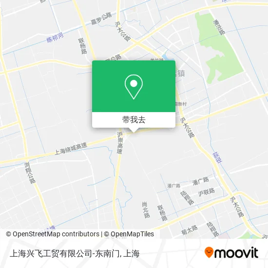 上海兴飞工贸有限公司-东南门地图