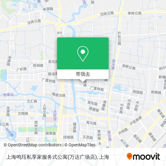 上海鸣珏私享家服务式公寓(万达广场店)地图