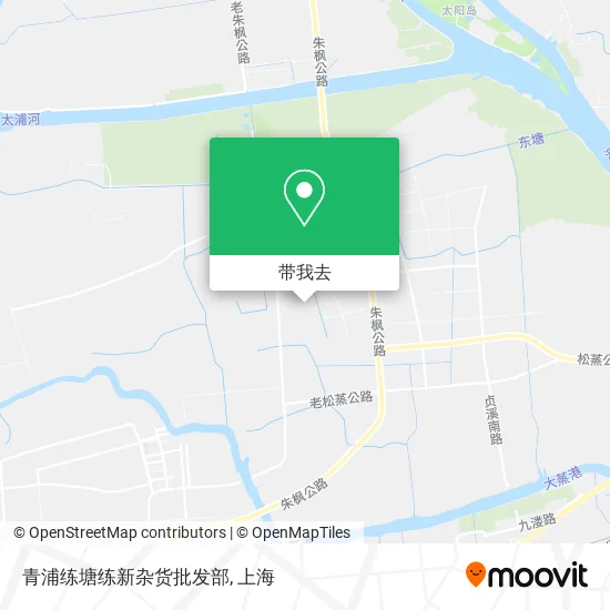 青浦练塘练新杂货批发部地图