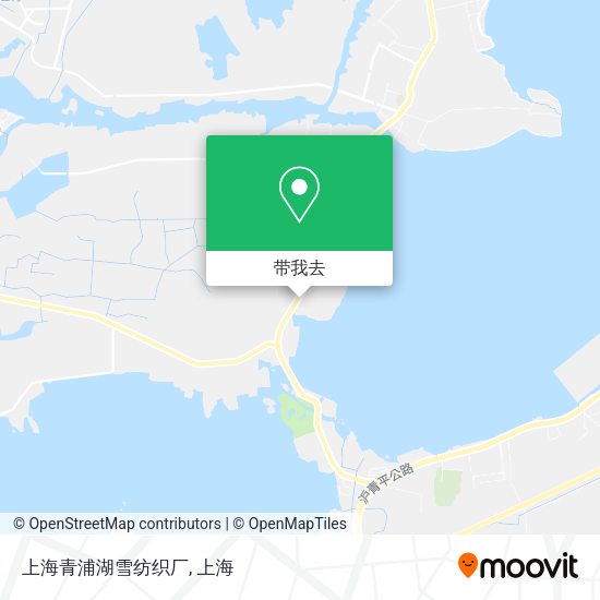 上海青浦湖雪纺织厂地图