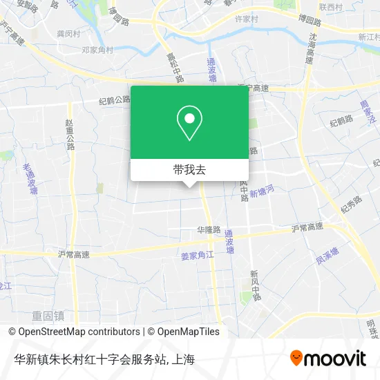 华新镇朱长村红十字会服务站地图