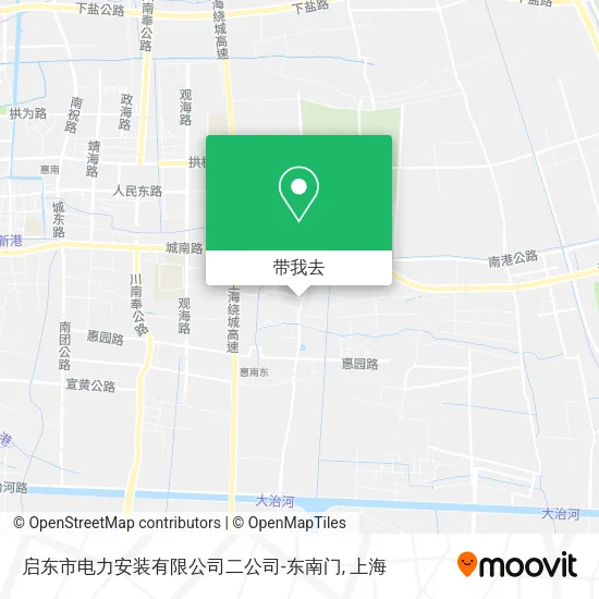 启东市电力安装有限公司二公司-东南门地图