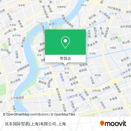 兆非国际贸易(上海)有限公司地图