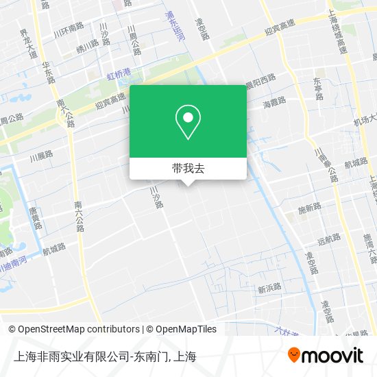 上海非雨实业有限公司-东南门地图